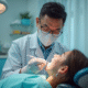Dentiste examinant un patient dans une clinique dentaire moderne